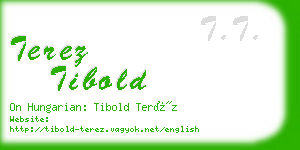 terez tibold business card